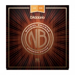 D'Addario NB1253 Nickel Bronze Light Top / Med Bottom Acoustic Strings (.012-.056)
